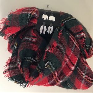 Snuggle soft blanket scarf.